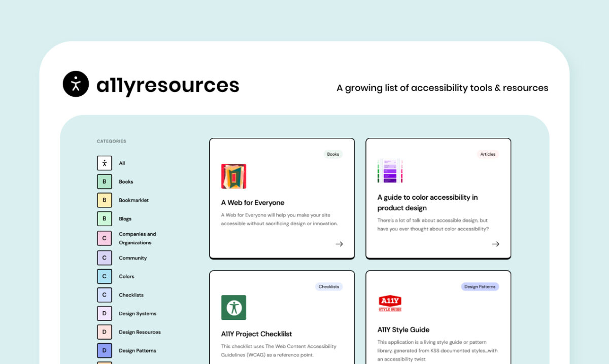 a11yresources - Büyüyen bir erişilebilirlik araçları ve kaynakları listesi