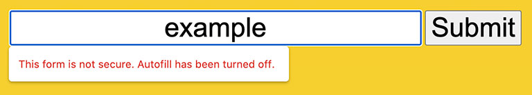 Google güvenli olmayan formlarda bildirim.