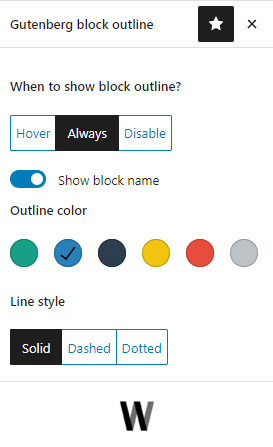 Editor Block Outline WordPress Eklentisi