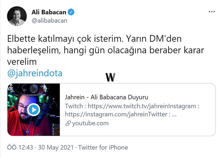 Ali Babacan - Jahrein