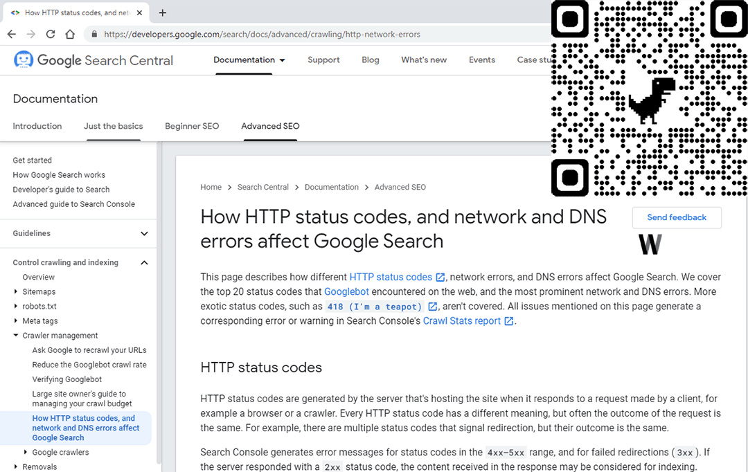 HTTP durum kodları ile ağ ve DNS hataları Google Arama'yı nasıl etkiler?