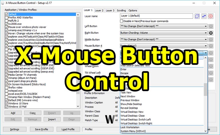 X-Button Mouse Control