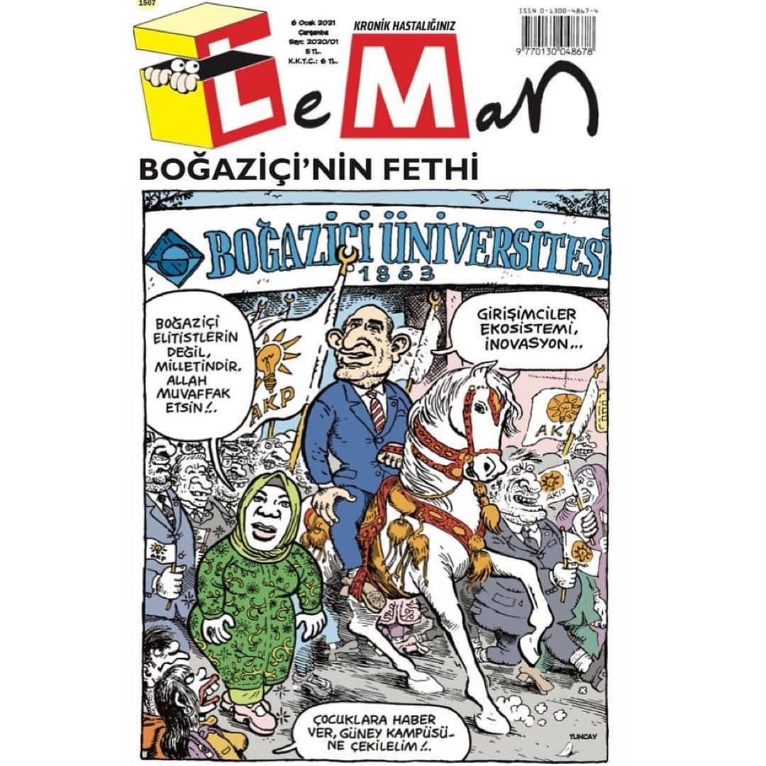 Leman Dergisi, Karikatür