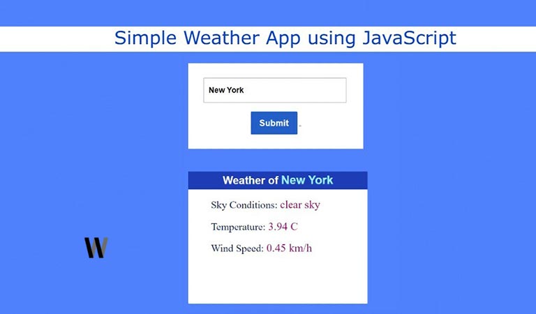 How to Make a Weather App using JavaScript
